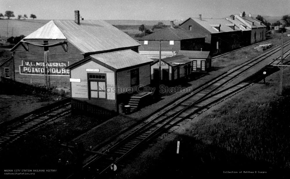 Postcard: Railroad Station, Dyer Brook, Maine